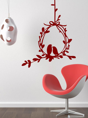 Trends on WALL 66 cm Bird Love Tree Self Adhesive Sticker(Pack of 1)
