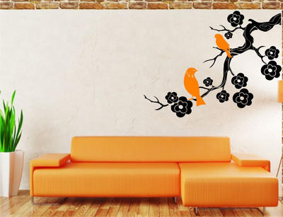 

Smart Wall Guru  Adhesive Sticker(Pack of 1, Black;orange