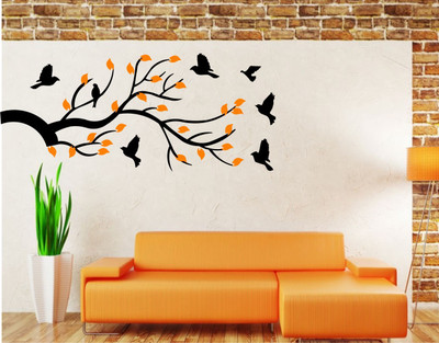 

Smart Wall Guru  Adhesive Sticker(Pack of 1, Black;orange