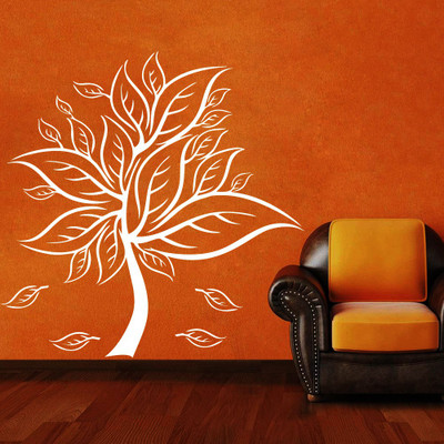 Creatick Studio 109.22 cm In Bloom Tree Wall Decal Self Adhesive Sticker(Pack of 1)