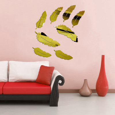 

Sehaz Artworks  Decals Sticker(Pack of 8, Gold