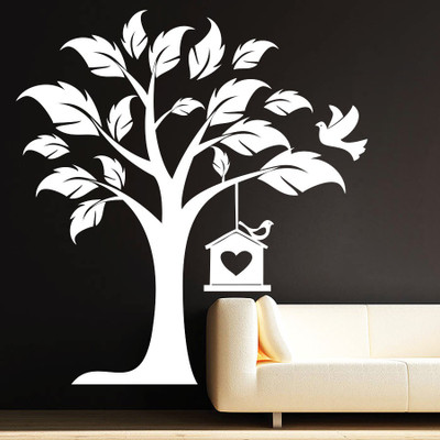 

Vsquare Studio  Wall Sticker Sticker(Pack of 1, White