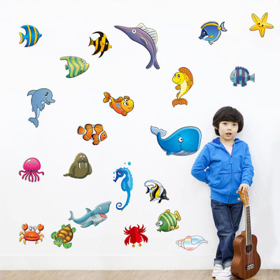 Espcreation 120 cm ESP Creation Sea Family Sticker(Pack of 1)