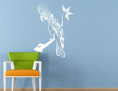 

Wall Guru  Self Adhesive Wall Decal Sticker(Pack of 1, White