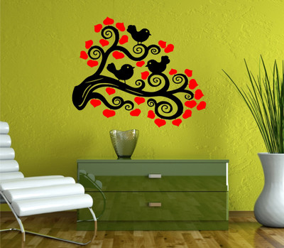 

Smart Wall Guru  Adhesive Sticker Sticker(Pack of 1, Black;red