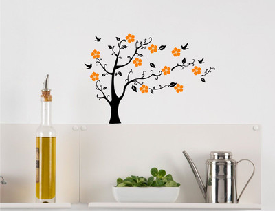 

Wall Guru  Adhesive Sticker(Pack of 1, Orange