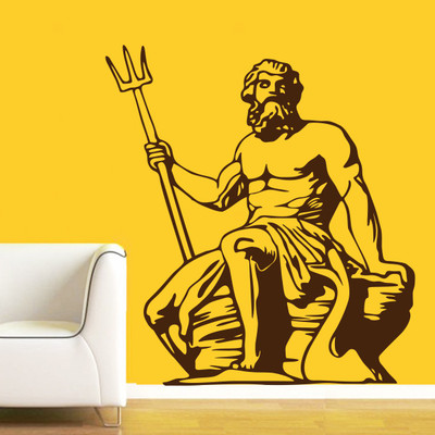 Creatick Studio 109.22 cm Poseidon Wall Decal Self Adhesive Sticker(Pack of 1)