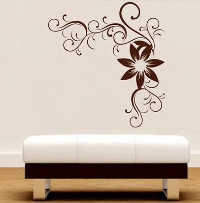 Creatick Studio 50.8 cm Black & White Branch Wall Decal Self Adhesive Sticker(Pack of 1)