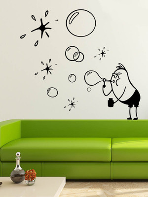 

Trends on Wall  Kids Sticker(Pack of 1, Black