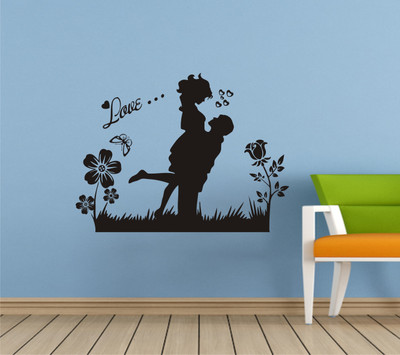 

Wall Guru  Wall Decal&Sticker Sticker(Pack of 1, Black