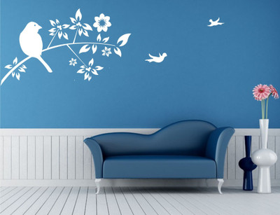Wall Guru  Adhesive Sticker(Pack of 1, White