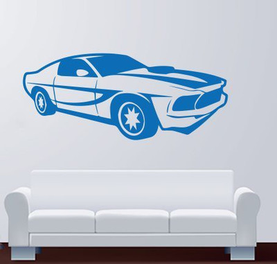

Hoopoe Decor  Car on the go Sticker(Pack of 1, Blue
