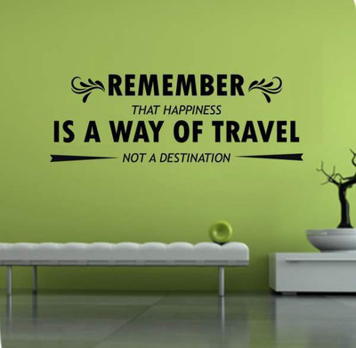 

Hoopoe Decor  Not a destination Sticker(Pack of 1, Black