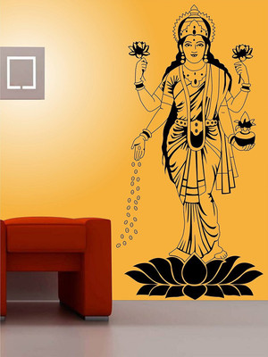 Asmi Collections 105 cm Goddess Maa Lakshmi Removable Sticker(Pack of 1)