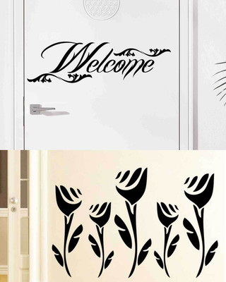 

Vsquare Studio  Wall Sticker Sticker(Pack of 2, Black