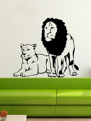 

Trends on Wall  Animal Sticker(Pack of 1, Black