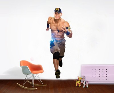 Impression Wall 60 cm John Cena Wall Sticker Self Adhesive Sticker(Pack of 1)