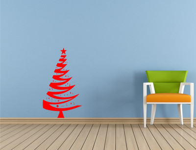 

Wall Guru  Self Adhesive Wall Decal Sticker(Pack of 1, Red