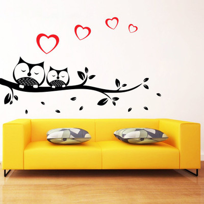 

Vsquare Studio  Wall Sticker(Pack of 1, Black;red
