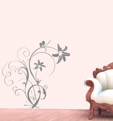 

Decor Kafe  Wall Sticker For Bedroom Sticker(Pack of 1, Gray