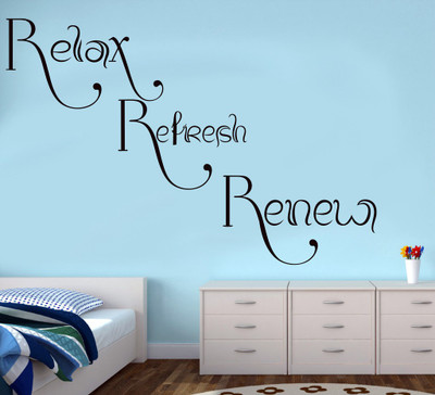 

Decor Wall  Self Adhesive Sticker(Pack of 1, Black