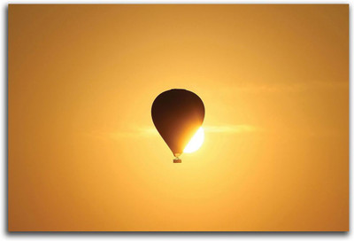Artifa 40 cm Hot Air balloon Wall/Door Sticker Self Adhesive Sticker(Pack of 1)