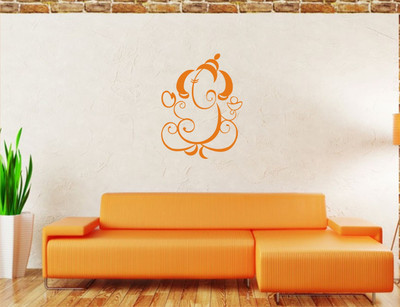 

Wall Guru  Adhesive Sticker(Pack of 1, Orange