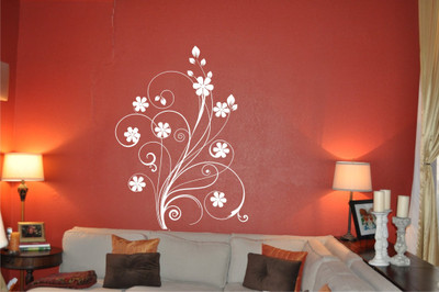 

Wall Guru  Self Adhesive Wall Decal Sticker(Pack of 1, White