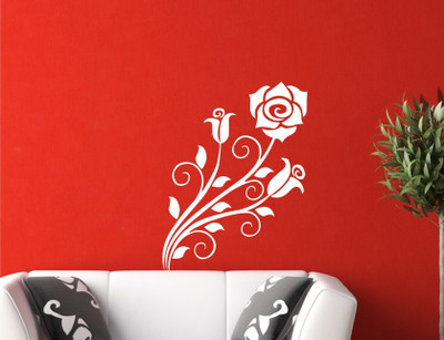 

Wall Guru  Self Adhesive Wall Decal Sticker(Pack of 1, White
