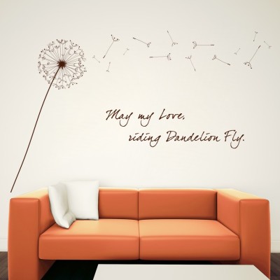 Creatick Studio 91.44 cm May my Love Fly Wall Decal Self Adhesive Sticker(Pack of 1)