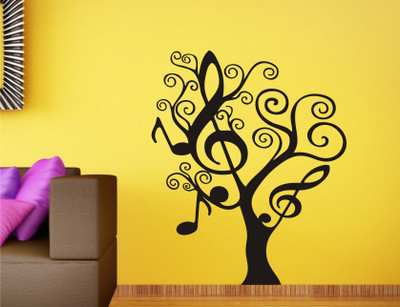 

Wall Guru  Wall Decal&Sticker Sticker(Pack of 1, Black