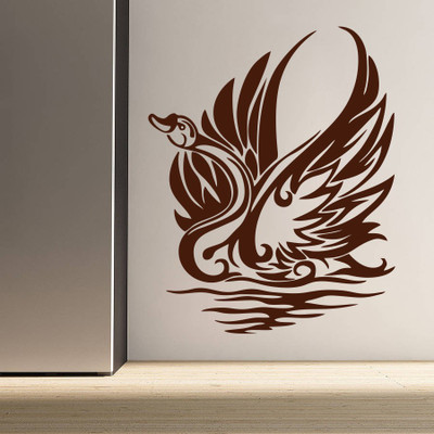 Creatick Studio 96.52 cm Swann Wall Decal Self Adhesive Sticker(Pack of 1)