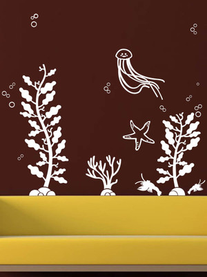 Trends on WALL 91 cm Under the sea Self Adhesive Sticker(Pack of 1)