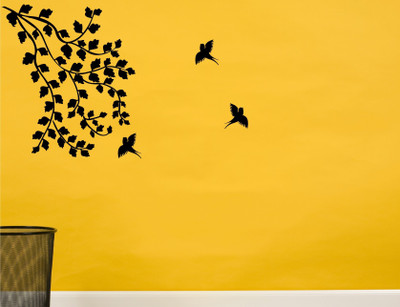 

Heaven Decor1  Self Adhesive Wall Decal Sticker(Pack of 1, Black