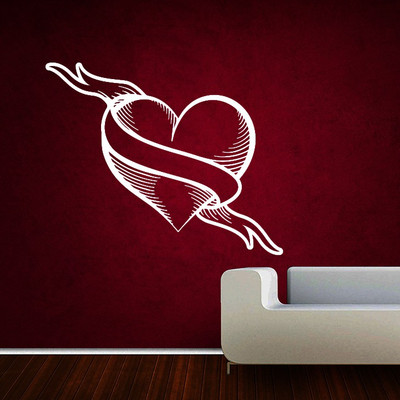 Creatick Studio 55.88 cm Broken Heart Wall Decal Self Adhesive Sticker(Pack of 1)