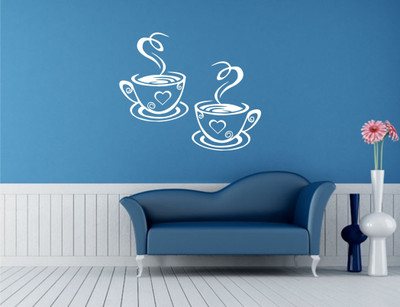 

Wall Guru  Self Adhesive Wall Decal Sticker(Pack of 1, White