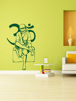 Trends on WALL 101 cm Sai Ram Self Adhesive Sticker(Pack of 1)