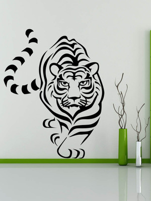 Trends on WALL 79 cm Tiger Self Adhesive Sticker(Pack of 1)