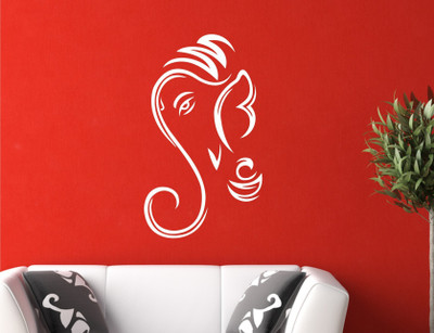 

Wall Guru  Self Adhesive Wall Decal Sticker(Pack of 1, White