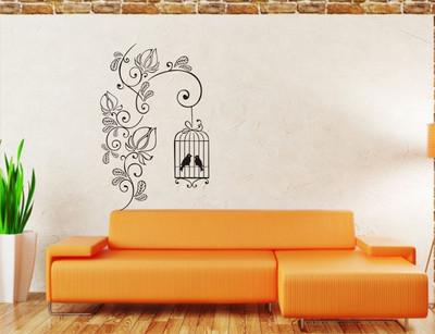 

Wall Guru  Adhesive Sticker(Pack of 1, Black