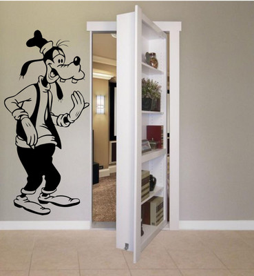 

Veldeco cartoon [H55xW27]cm  cut work vinyl self adhesive walldecal Sticker(Pack of 1, Black