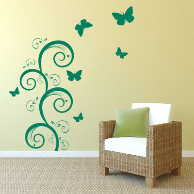 77% OFF on decor kafe Medium Wall Sticker For Bedroom(Pack of 1)