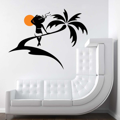 

Vsquare Studio  Wall Sticker Sticker(Pack of 1, Black;orange
