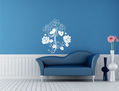Wall Guru  Adhesive Sticker(Pack of 1, White