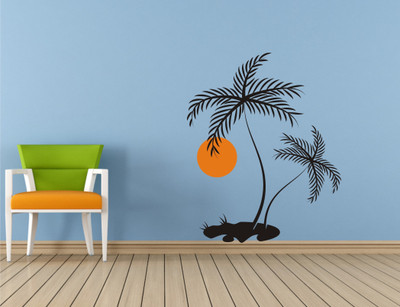 

Wall Guru  Self Adhesive Wall Decal Sticker(Pack of 1, Black