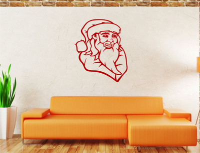 

Wall Guru  Self Adhesive Wall Decal Sticker(Pack of 1, Red