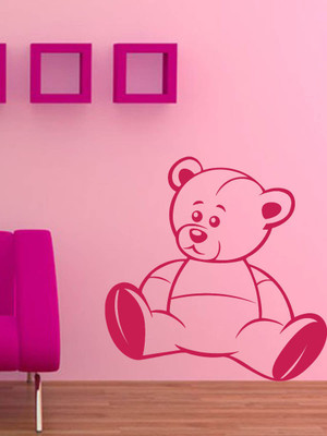 Trends on WALL 60 cm Teddy Bear Self Adhesive Sticker(Pack of 1)