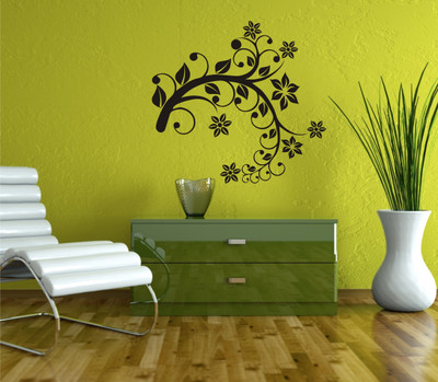 

Smart Wall Guru  Adhesive Sticker Sticker(Pack of 1, Black