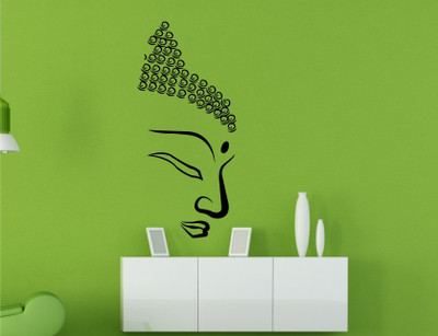 

Wall Guru  Self Adhesive Wall Decal Sticker(Pack of 1, Black