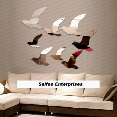

Saifee  Acrylic Sticker(Pack of 8, Silver